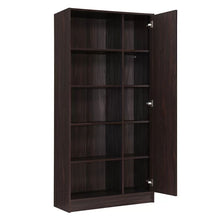 Load image into Gallery viewer, Celeste Mid Century Modern Wood Desk with Hutch and Bookcase Set