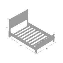 Load image into Gallery viewer, Shelly Sleigh Bed