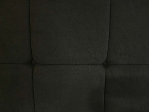 FULL Willow Premium platform upholstered bed in Charcoal