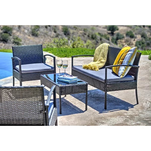 Caz 4 Piece Set with Cushions