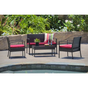 Caz 4 Piece Set with Cushions