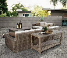 Load image into Gallery viewer, Warwick Aluminum &amp; Wicker Conversation Set with Cushions 3 seat only