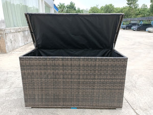 Large Outdoor Aluminum Rattan Storage Box (44 cubic feet)