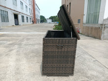 Load image into Gallery viewer, Large Outdoor Aluminum Rattan Storage Box (44 cubic feet)