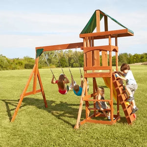 Climber Wood Swing Set