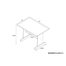 Load image into Gallery viewer, Birley 3 Piece Solid Wood Breakfast Nook Dining Set