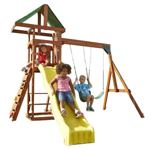 Climber Wood Swing Set