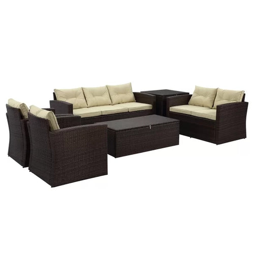 Allie 6 Piece Sofa Set with Cushions