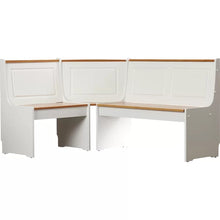 Load image into Gallery viewer, Birley 3 Piece Solid Wood Breakfast Nook Dining Set