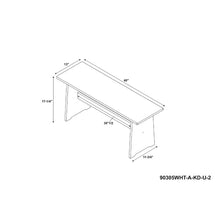 Load image into Gallery viewer, Birley 3 Piece Solid Wood Breakfast Nook Dining Set