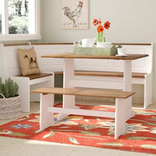 Load image into Gallery viewer, Birley 3 Piece Solid Wood Breakfast Nook Dining Set
