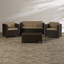 Load image into Gallery viewer, Cooper 4 Piece Rattan Sofa Set with Cushions