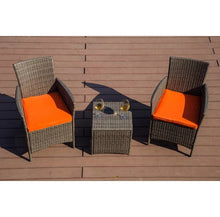 Load image into Gallery viewer, Josh 3 Piece Rattan 2 Person Seating Group with Cushions