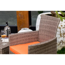 Load image into Gallery viewer, Josh 3 Piece Rattan 2 Person Seating Group with Cushions