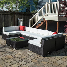 Load image into Gallery viewer, Daisy 7 Piece Sectional Seating Group with Cushions
