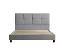 Load image into Gallery viewer, FULL Willow Premium platform upholstered bed in Charcoal